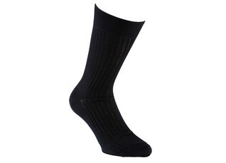 Men's Navy Cotton Dress Socks