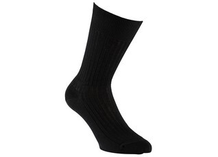 Men's Black Cotton Dress Socks