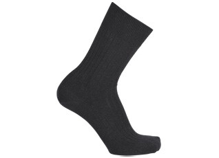 Mercerised Cotton Socks With Ribbing Grey Anthracite