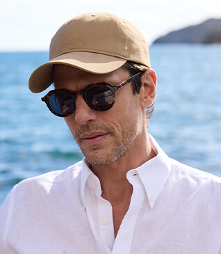 Men's Beige baseball cap - BRADWELL II