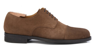 Havana Suede Derby Shoes - Rubber outsole - MAYFAIR CLASSIC GOMME CITY