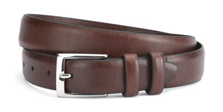 Patina Brown Suit Belt for men - RAMSGATE SILVER