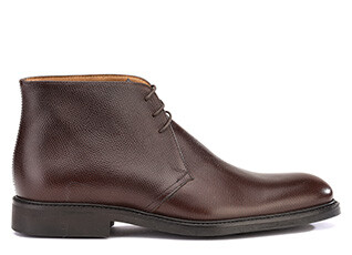 Greenwich Gomme City Chocolate grained Leather