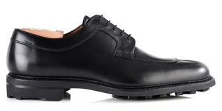 Black Derby Shoes - Rubber outsole - KENT GOMME COUNTRY