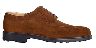 Havana Suede Derby Shoes - Rubber outsole - KENT GOMME COUNTRY