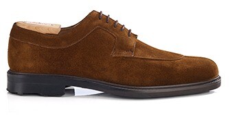 Havana Suede Derby Shoes - Rubber outsole - KENT GOMME COUNTRY