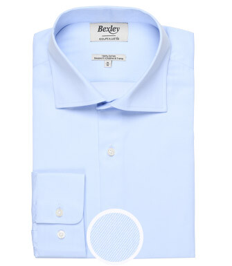 Pale Blue Cotton shirt - GIORGIO