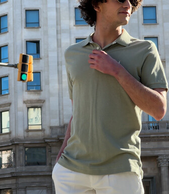 Linden Green men's polo shirt - ADGER