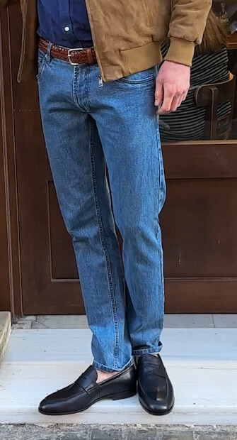 Light Denim Men's slim fit jeans - RIDLEY