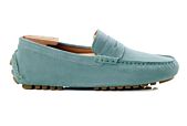 Green Mint Suade Men's Driving Moccassins - FERGUSON
