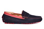 Navy & Red Suede Driving shoes - FERGUSON