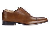 Patina Cognac Men's Oxford shoes - Leather outsole - RINGWOOD