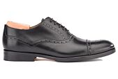 Black Oxford shoes - Rubber pad - HILCOTT PATIN