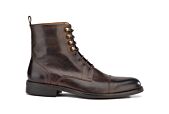 Patina Chocolate lace-up Boots Derby - ENFIELD II GOMME CITY
