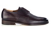 Men's classic chocolate grained leather derby - DOVER