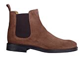 Bitter Chocolate Suede Chelsea Boots - FANGLER GOMME CITY II