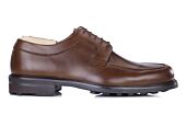 Brown Cognac Derby Shoes - Rubber outsole - HUDSON II GOMME COUNTRY