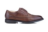 Patina Chocolate Derby Shoes - BESFORD GOMME CITY