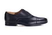 Black Oxford shoes - Leather outsole & rubber pad - LENNOX PATIN