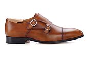 Patina Gold double Buckle Shoes - CHEDINGTON