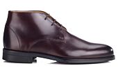 Chocolate Men's leather Low Boots  - WATFORD II GOMME CITY