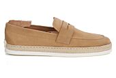 Men’s Camel Suede Loafers - MUNTIRI