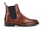 Men's chestnut patina Chelsea boot - FLAGER CLASSIC GOMME