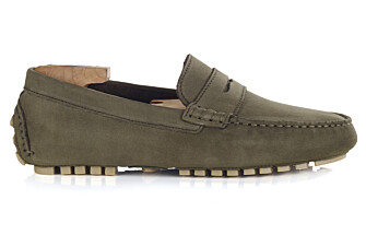Men's Khaki Nubuck Driving shoes - FERGUSON