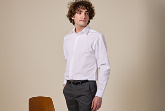 White two ply Cotton shirt - ALBERT CLASSIC