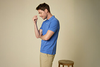 Denim Blue Men's polo shirt - ANDY II
