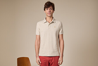 Men’s Polo Shirt Heather Beige - ANDY II