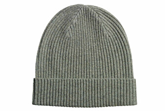 Men's light khaki mélange lambswool beanie - BENNETH