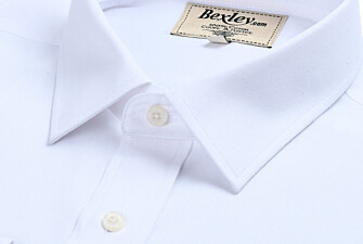 White Cotton shirt - Straight collar - NORBERTIN