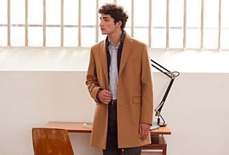 Camel Men's wool/cashmere coat - HONORÉ II