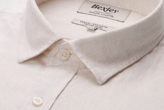 Ecru Chambray cotton linen shirt - SILBERT