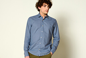 Storm Blue cotton linen shirt - SILBERT