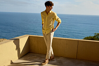 Men’s Pale Yellow Chambray Shirt - SILBERT