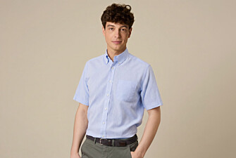 Blue Chambray cotton linen shirt - Chest pocket - COLTEN MC
