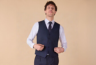 Men's Waistcoat - Navy Blue - LAZARE WAISTCOAT