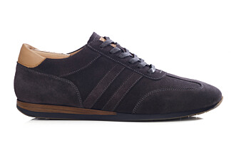 Men's charcoal suede city sneaker - BOCKARA