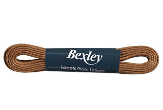 1 pair of Cognac shoelaces for men's trainers