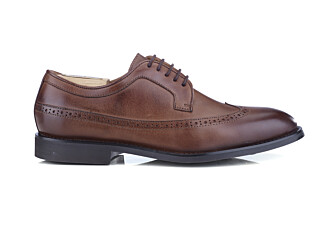 Patina Chocolate Derby Shoes - BESFORD GOMME CITY