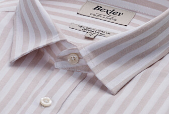 Light Beige and White Stripped Shirt  - SIMONIN