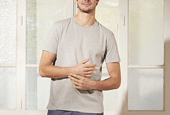 Men’s organic cotton T-shirt - Light Grey Melange - EDGAR III
