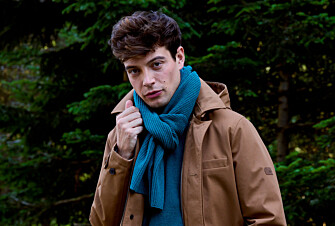 Men’s Lambswool Scarf – Dark Heather Green