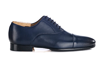 Navy Oxford shoes - Leather outsole & rubber pad - LENNOX PATIN