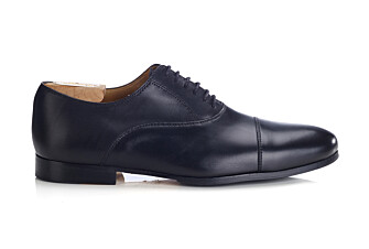 Black Oxford shoes - Leather outsole & rubber pad - LENNOX PATIN