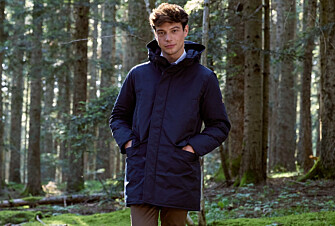 Men's Dark Navy Feather-Lined Winter Parka - SOREN III