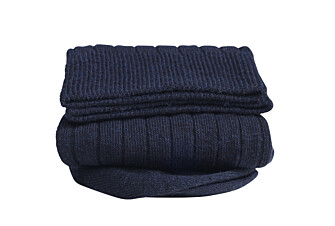 Men's Middle Navy cotton linen socks