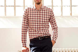 Red & Ecru Flannel shirt - Pocket - ALDERICK